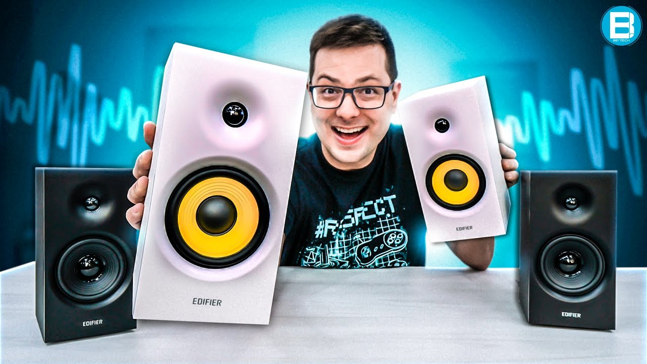 Me APAIXONEI por estas CAIXAS! EDIFIER R1080BT! Que SOM e BONITA DEMAIS! UNBOXING