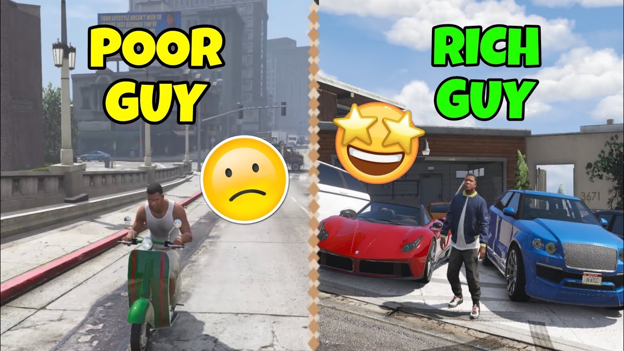 POOR GUY🙁 Vs RICH GUY💸 GTA 5 STORIES