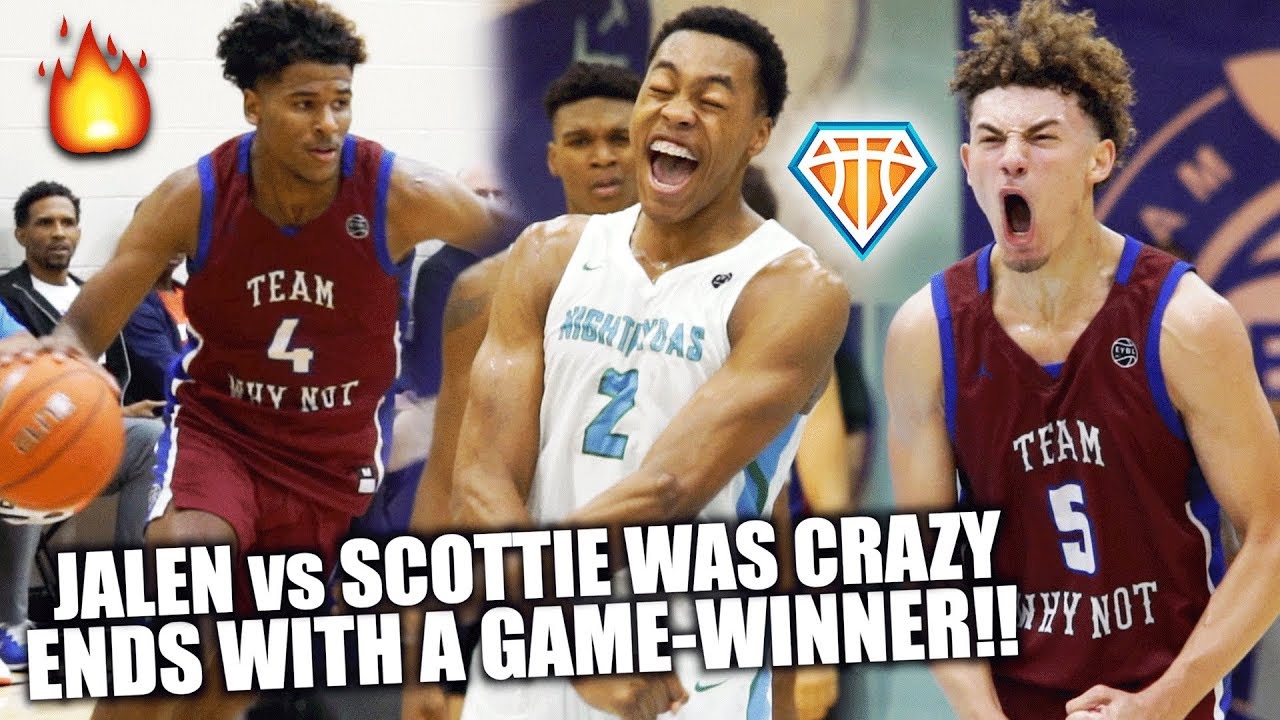 JALEN GREEN vs SCOTTIE BARNES END WITH GAME-WINNER!! | Coach Cal Watches 5 STARS BATTLE at Peach Jam
