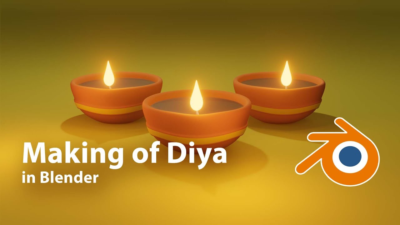 Making of Diya in Blender 3D