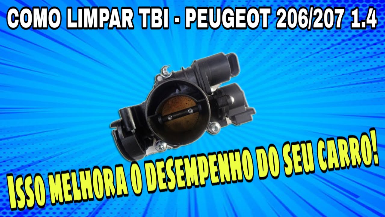 Como fazer limpeza de TBI- Peugeot 206/207 1.4