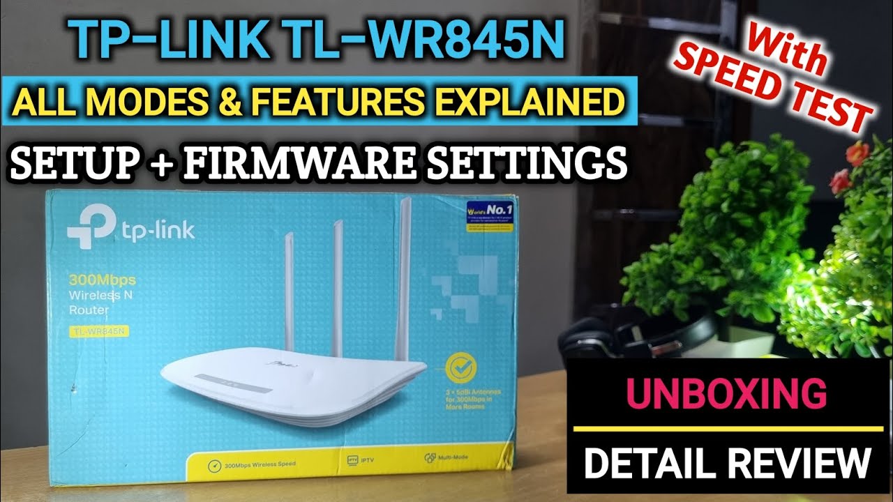 TP-Link TL-WR845N Router Setup | Access Point, Repeater, WISP Modes Configuration + Speed Test