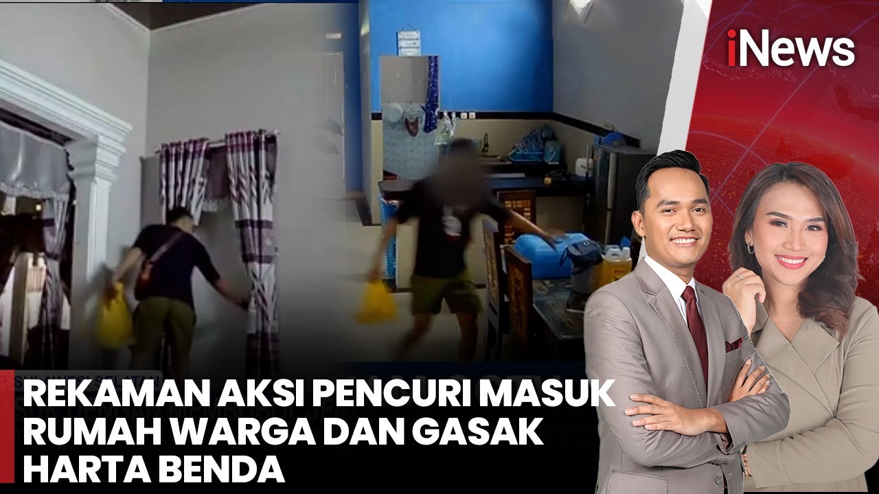 Detik-Detik Rekaman CCTV! Pencuri Leluasa Gasak Harta Benda di Rumah Warga | iNews Pagi (23/10)
