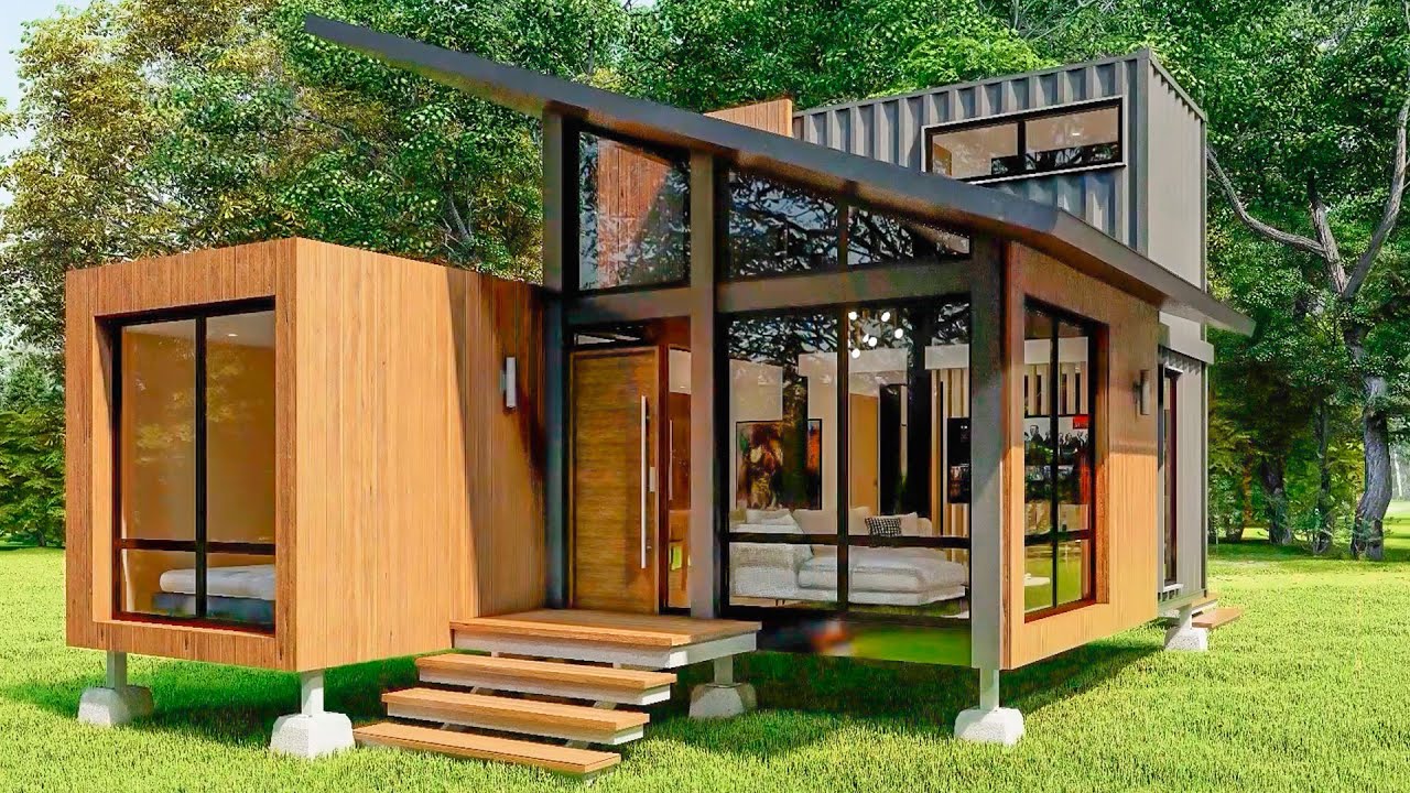 Stunning 2 Story Shipping Container Tiny Home
