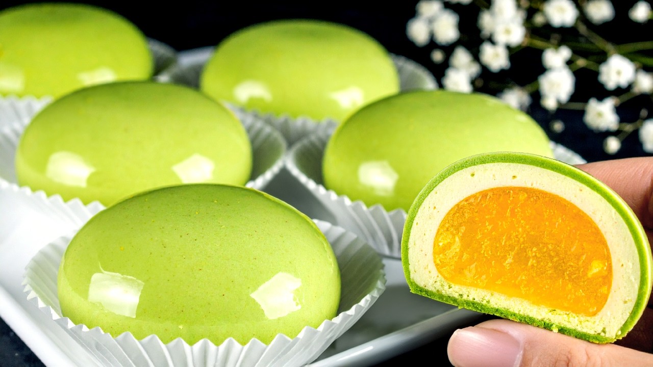 Japanisches Mochi-Dessert mit Limette, Zitrone und Milch! Das sanfteste Dessert der Welt!