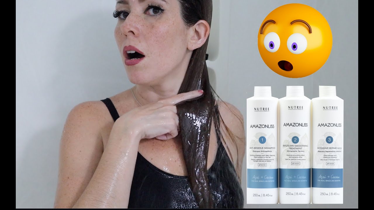 Wow!!! My hair is not the same!!! [Amazonliss keratin smoothing treatment hair straightening set]