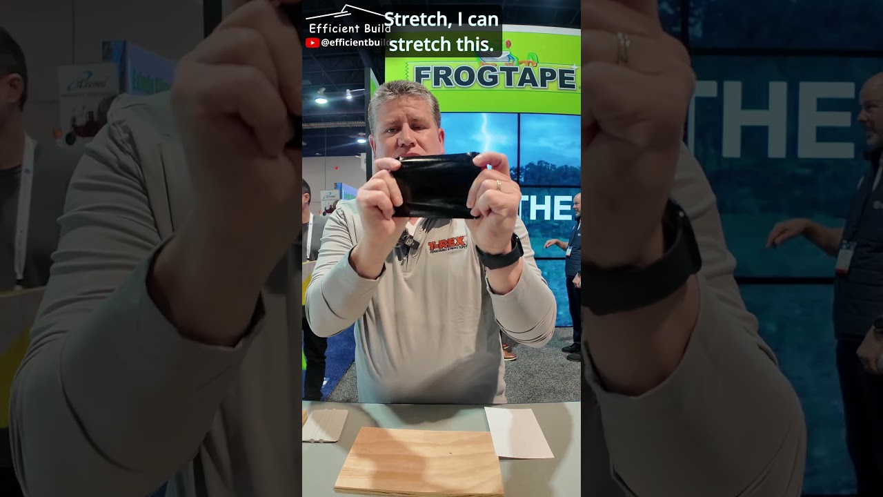 Shurtape Pro Grade Flashing Tape Review @ IBS 2025 | 15-Min Repositionability in Action