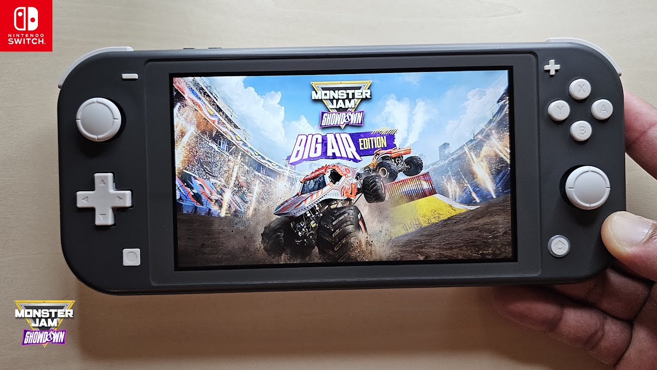 Monster Jam Showdown Nintendo Switch Lite Gameplay