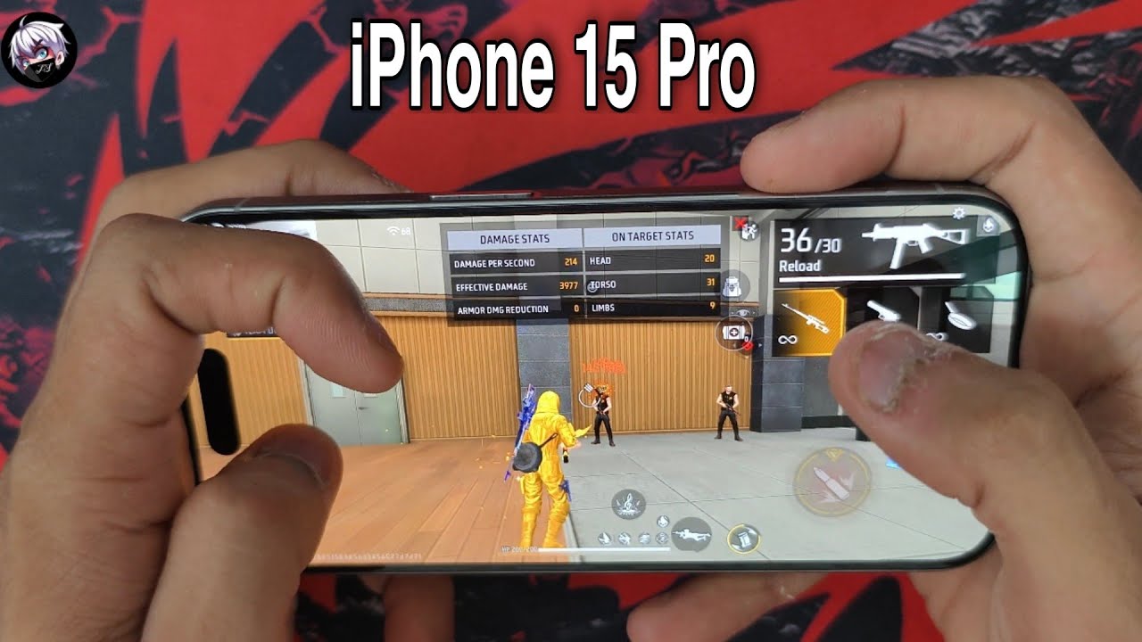 iPhone 15 Pro Free Fire Gaming Test And Hand cam Review After 1 Year 