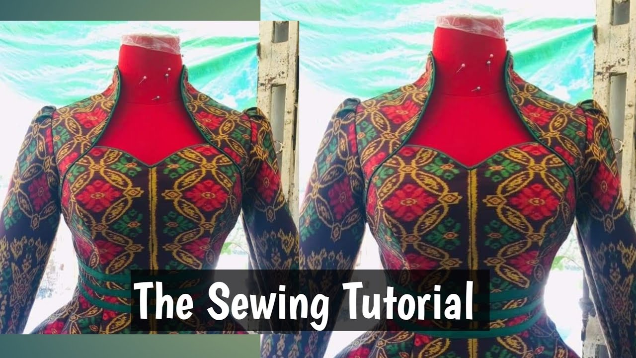 How to sew bustier with Queen Anne| Built-up neckline #QueenAnne #builtup #bustier