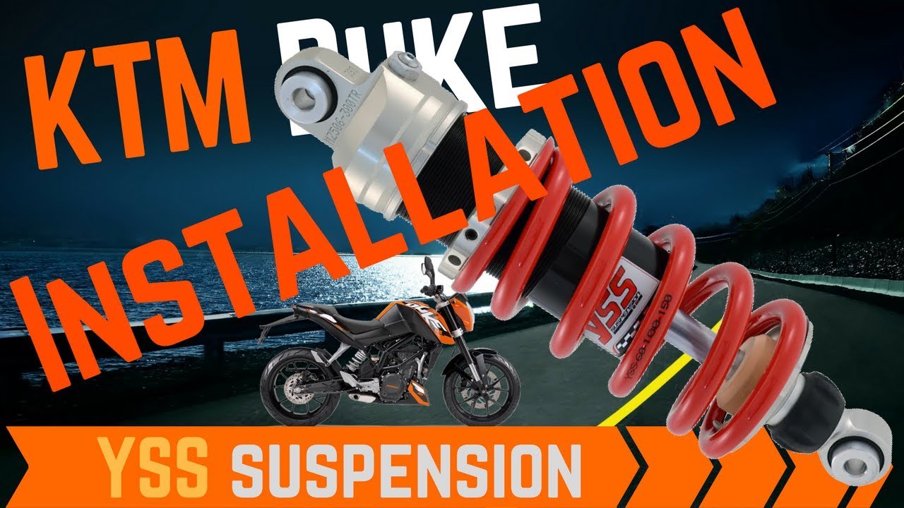 #96 🚲 Installing awesome rear YSS mono shock on my KTM Duke - MZ506-300TR-38