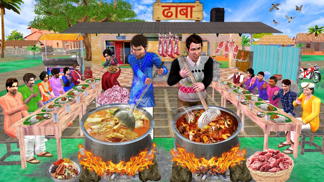 Hidden Mutton Curry Challenge | Street Food Vendor Secret Recipe | Hindi Kahaniya