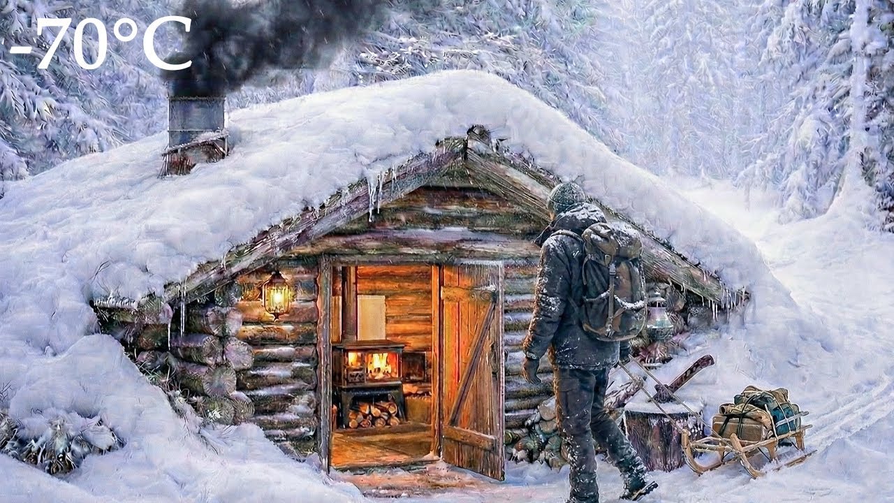 I Survived Worst Winter Alone in a Log Cabin | Life Off The Grid