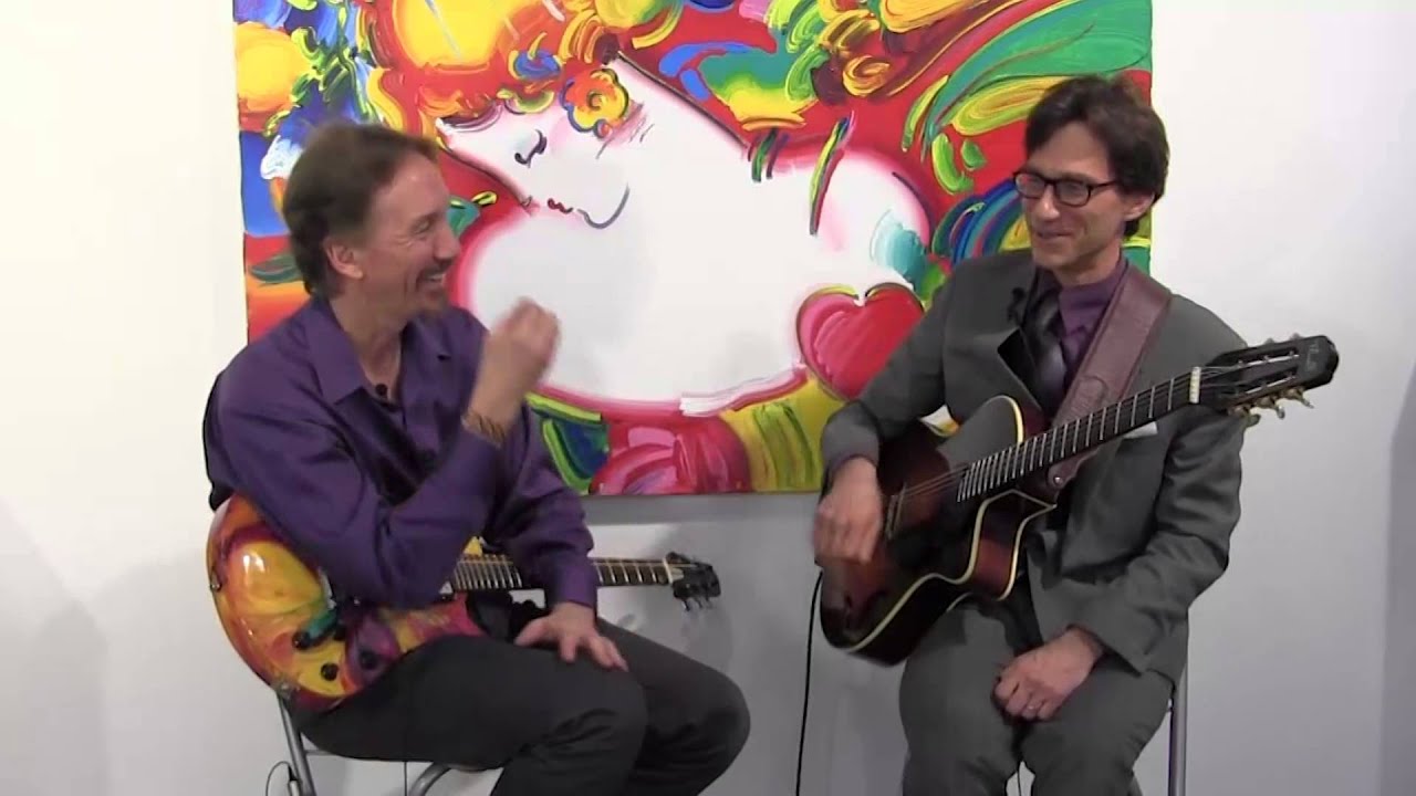 Frank Vignola filmed at the Peter Max Studio in NYC for Bob Miles.   https://milesofmusic.tv