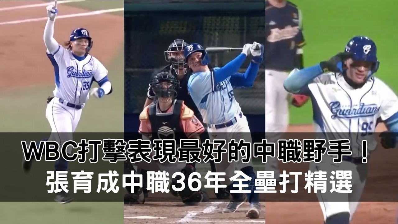 WBC中華隊打擊表現最好的中職野手！張育成中職36年全壘打精選