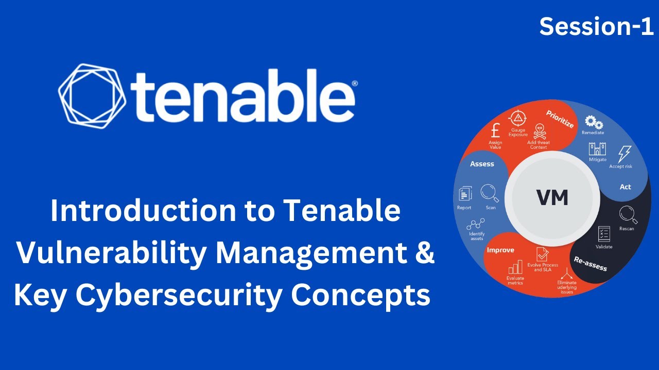 Session 1: Introduction to Tenable Vulnerability Management & Key Cybersecurity Concepts