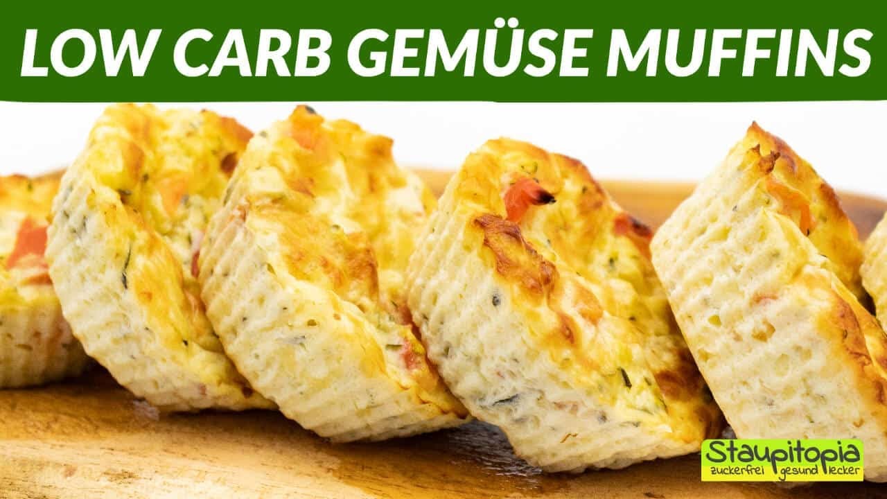 Schnelle Low Carb Gemüse Muffins ohne Mehl selber machen I Low Carb Abendessen Rezept