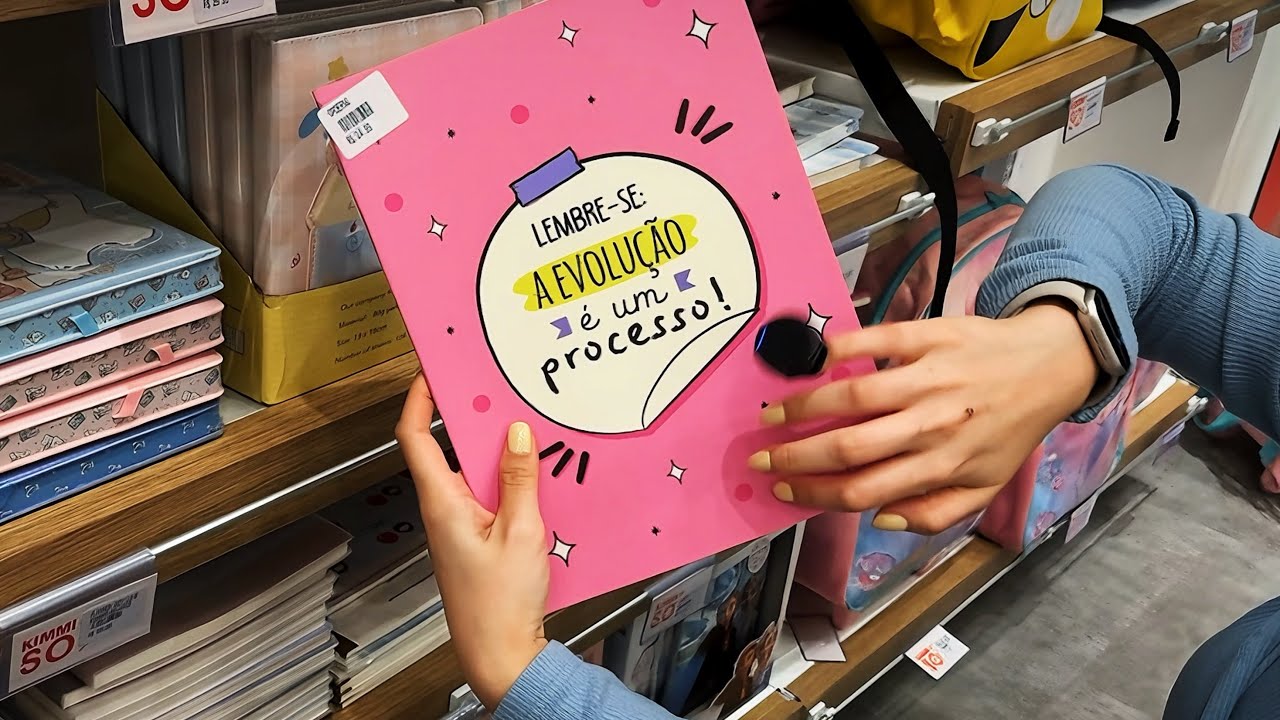 ASMR NO SHOPPING- sons de papelaria que dão arrepios 😴 