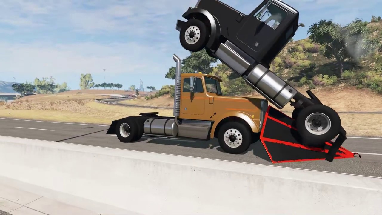 Crazy Truck Rampage in the City #5 - BeamNG Drive game