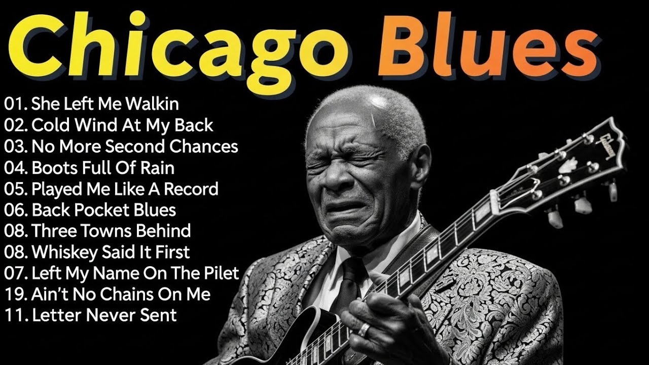 Soulful Blues Guitar Chill | Chicago Night Music