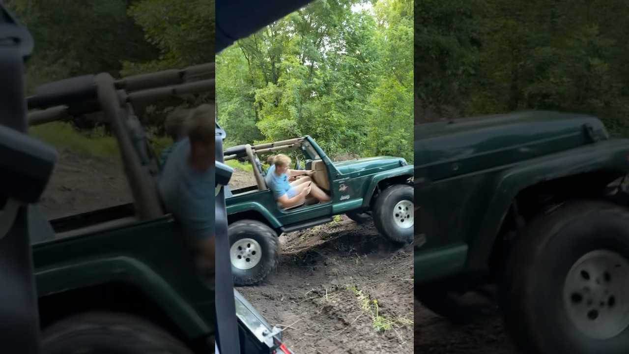 Tj Jeep Wrangler off-roading 4&rdquo; lift 35s #jeep #wrangler #offroad #mopar #subscribe #roughcountry