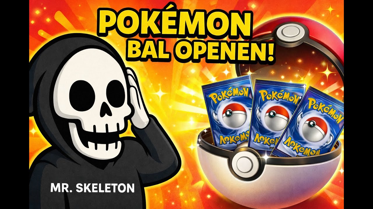 POKÉMON BAL OPENEN! ⚡ Wat zit er in deze 3 pakjes? | Mr. Skeleton