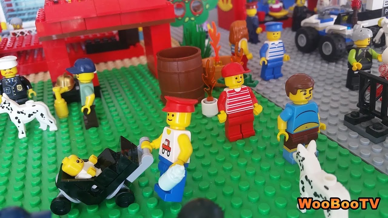 LASTENOHJELMIA SUOMEKSI - Lego city - Poliisien ja palomiesten päivä - osa 1