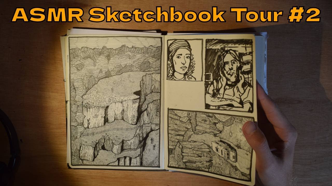 ASMR Sketchbook Tour 2 ✒️