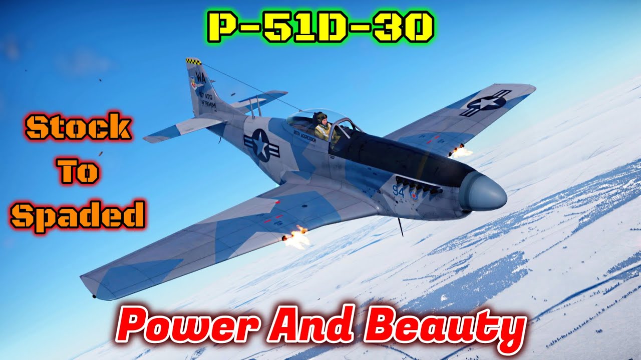 Складной — P-51D-30 — стоит ли покупать и ставить лопатки? Чистейший истребитель [War Thunder]