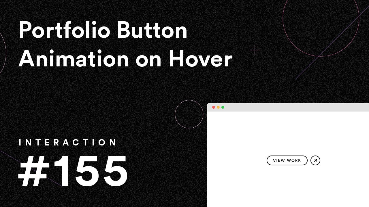 Portfolio Button Animation On Hover in Webflow | Interaction #155