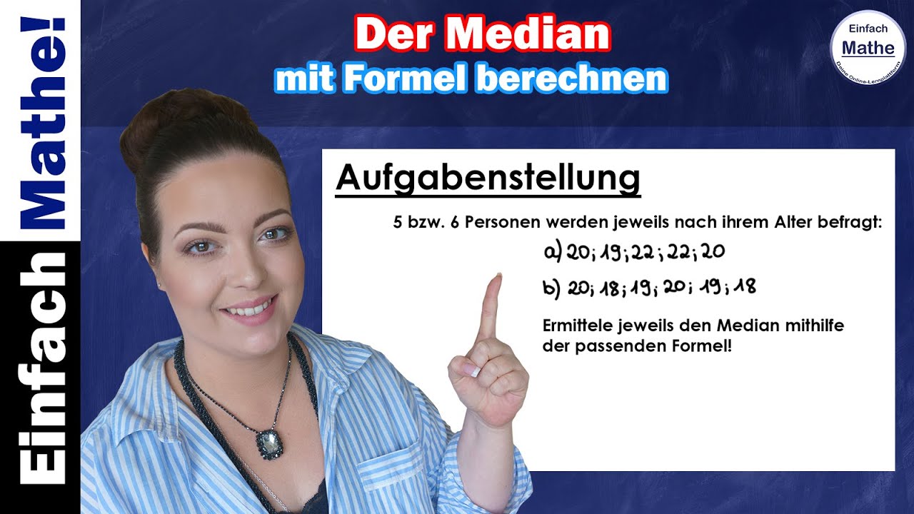 Median mit Formel berechnen | Gerade und ungerade Anzahl by einfach mathe!