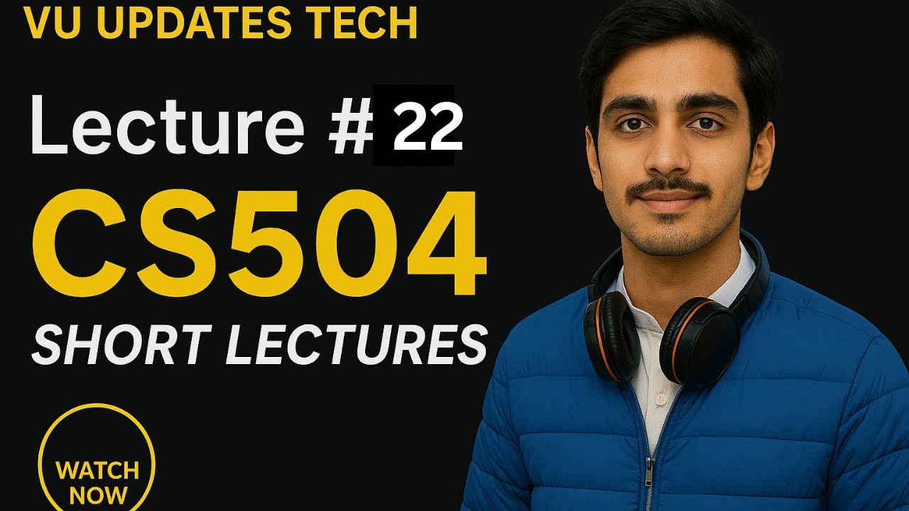 CS504 Lecture no 22 | short lectures spring 2025 | Important Concepts & Exam Tips software design