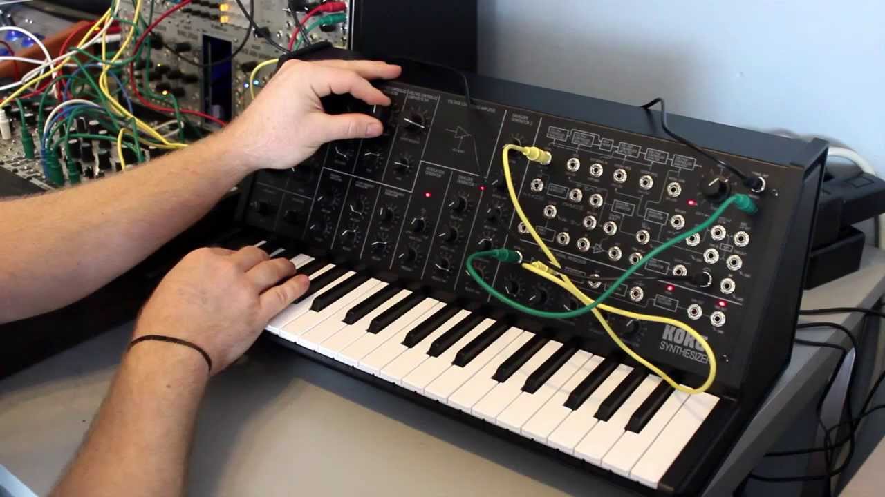 The Korg MS-20 Mini's filter being overdriven: It's a monster.