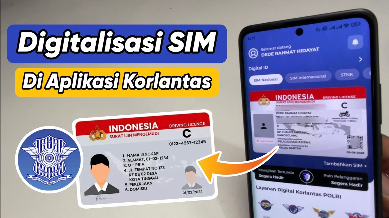 Cara Digitalisasi SIM di Aplikasi Korlantas POLRI