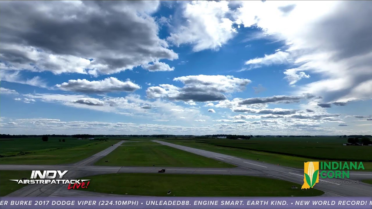 NEW WORLD RECORD! LIVE DAY 2 Indy Airstrip Attack 1/2 Mile Drag Racing Presented by ICMC & FFBT