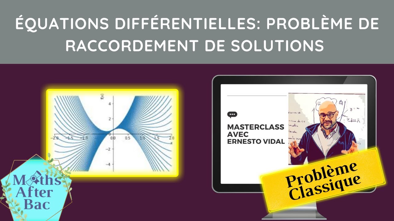 MasterClass: Equations différentielles linéaires d'ordre 1 - Problème de raccordement des solutions