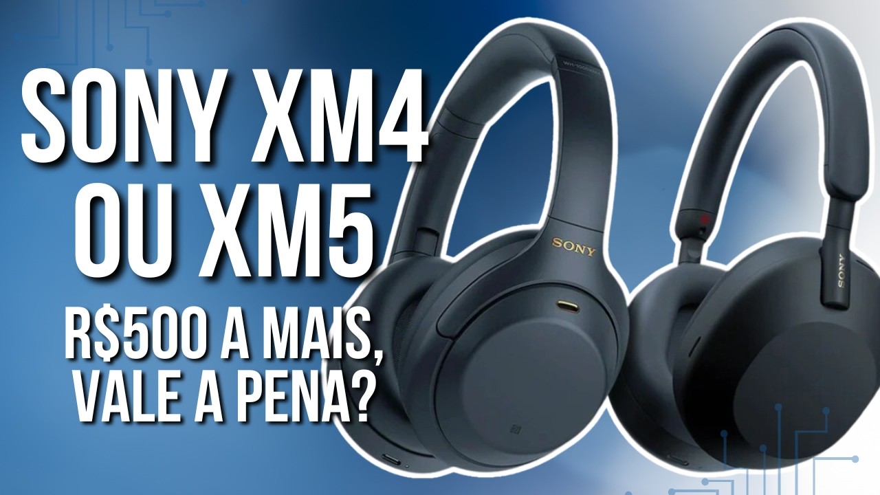 TESTEI E COMPAREI! Sony WH-1000XM4 vs WH-1000XM5 - quem leva?