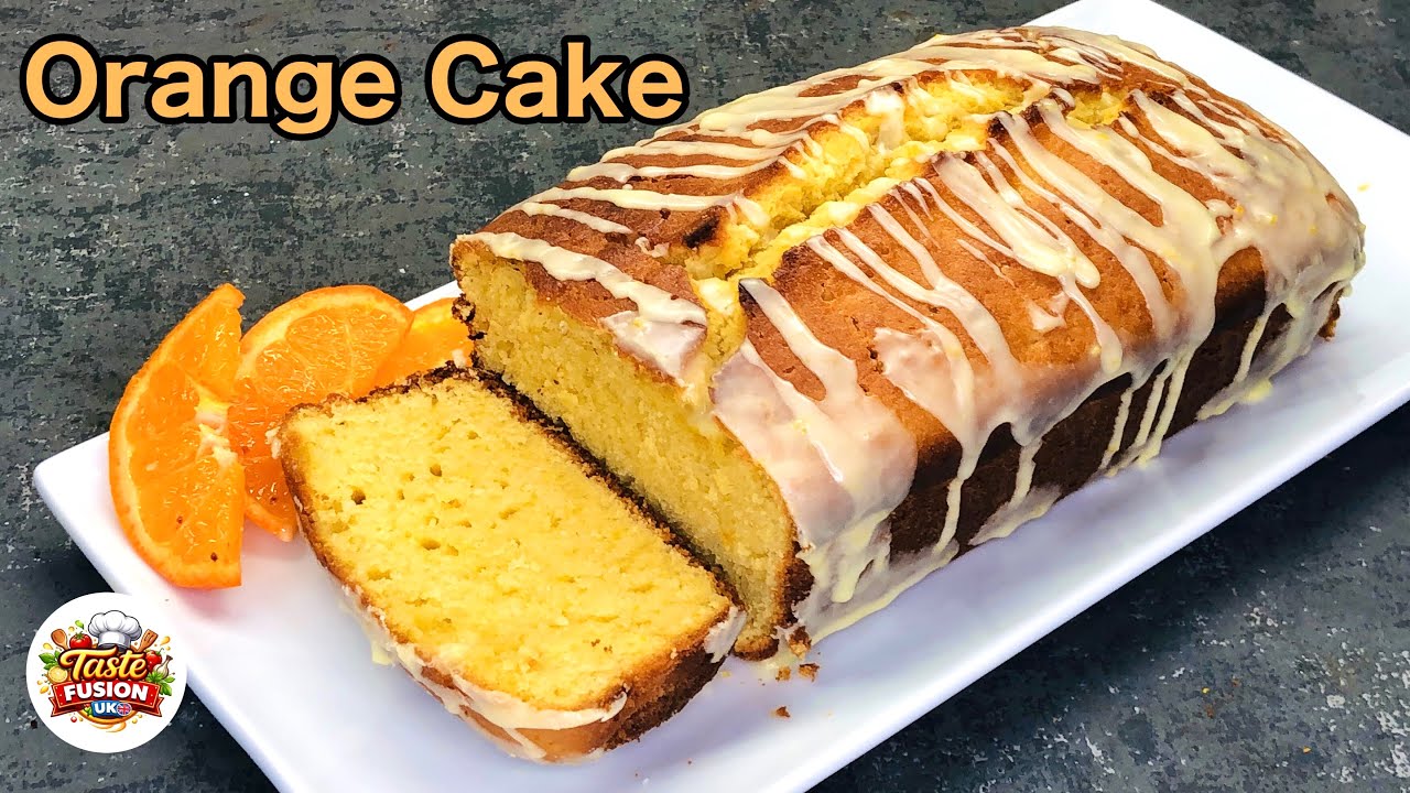 Moist Orange Loaf Cake Recipe | Soft Bakery-Style Orange Cake with Fresh Juice