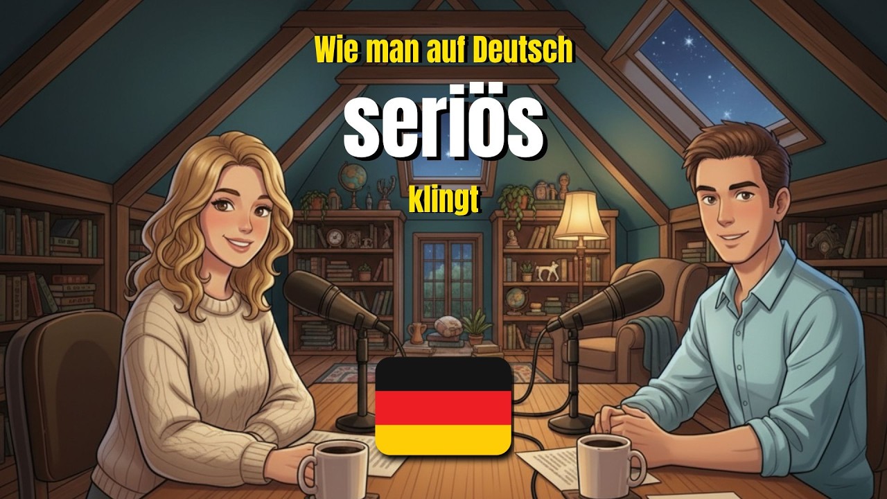 Wie man auf Deutsch seriös klingt | German conversation exercise (A1-A2)