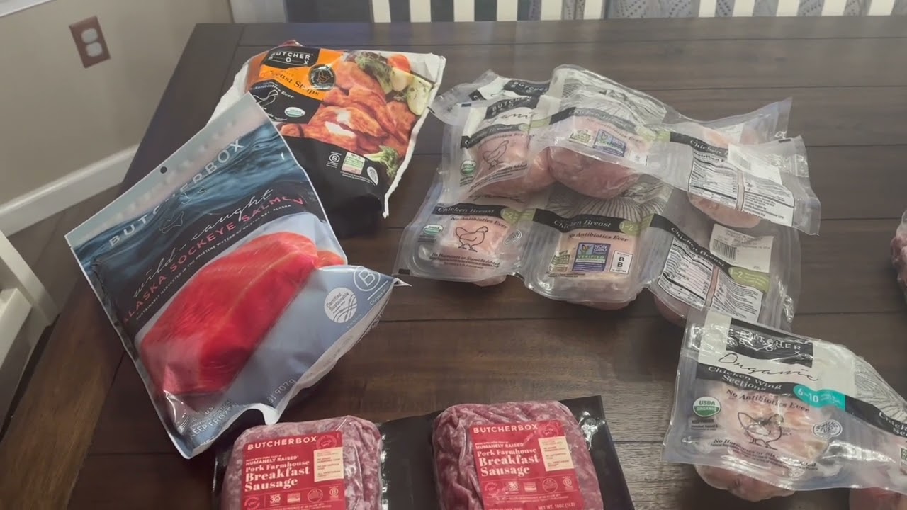 Weekly Menu and Butcher Box Haul! Not A Lot Of Cooking This Week!!!