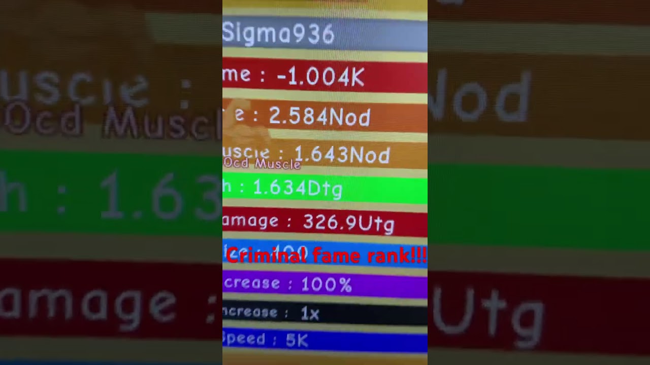 Criminal fame rank #gergo #roblox #liftingsimulator #legacyliftingsimulator