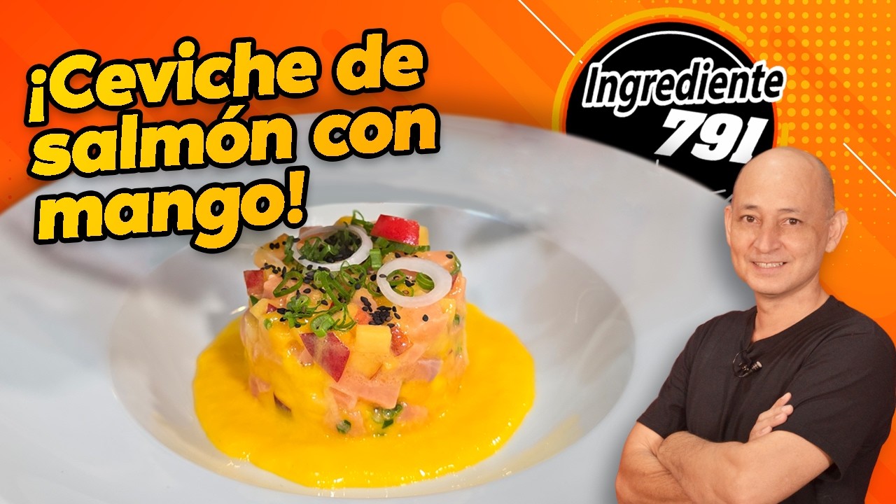 ¡Explosión de Sabor! 🥭🐟 Ceviche de Salmón con Mango en 5 Minutos