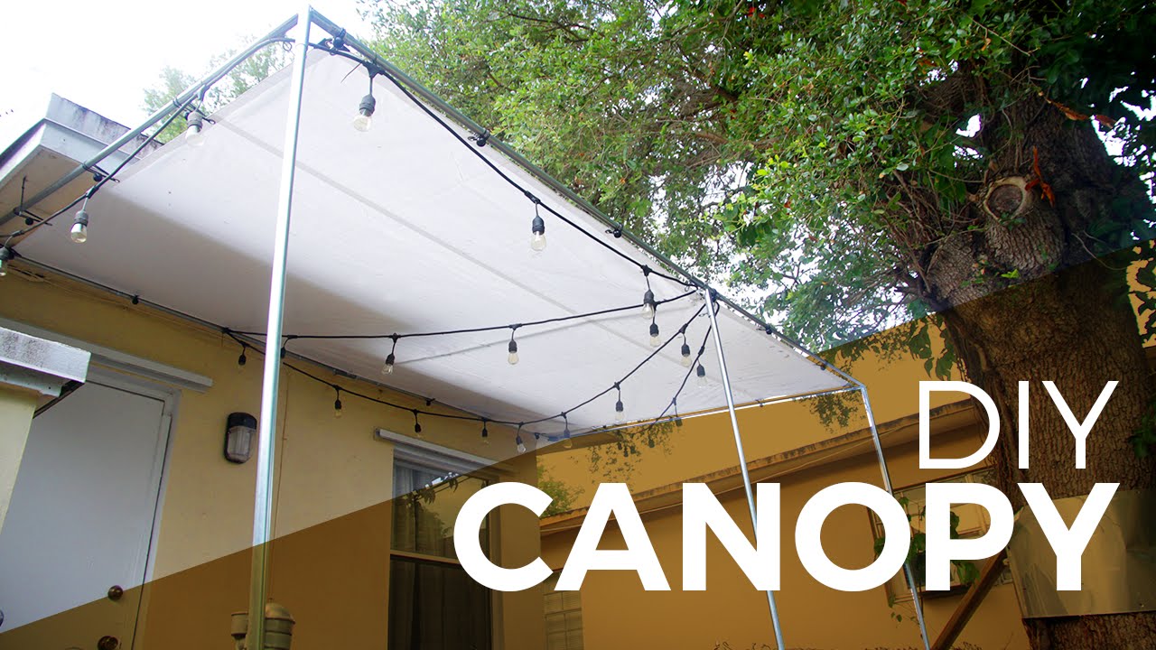 How to install a Canopy with Regular and Electrical Fittings - DIY