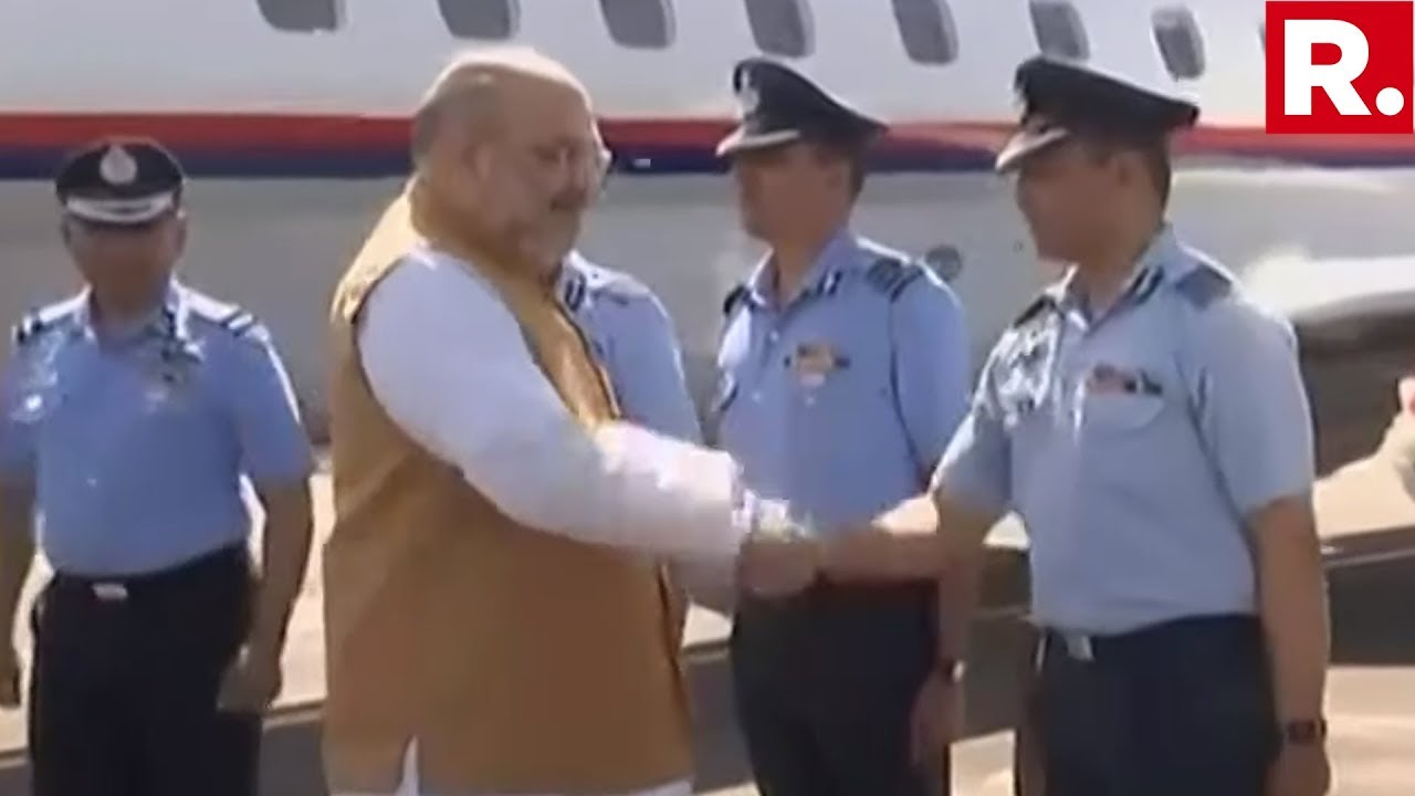 Home Minister Amit Shah Arrives In Jammu For His 2 Day Visit To Kashmir