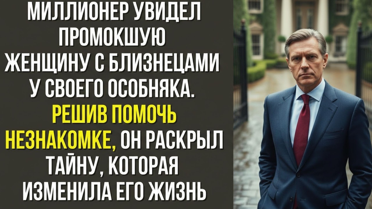 Миллионер увидел промокшую женщину с близнецами у своего особняка  Решив помочь незнакомке