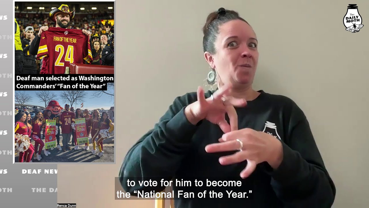 Deaf man selected as Washington Commanders’ “Fan of the Year”