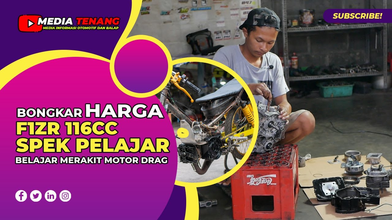 Bongkar Harga Sekaligus Belajar Merakit Motor Drag F1ZR 116cc Spek Pelajar Milik GTRY Racing Jogja