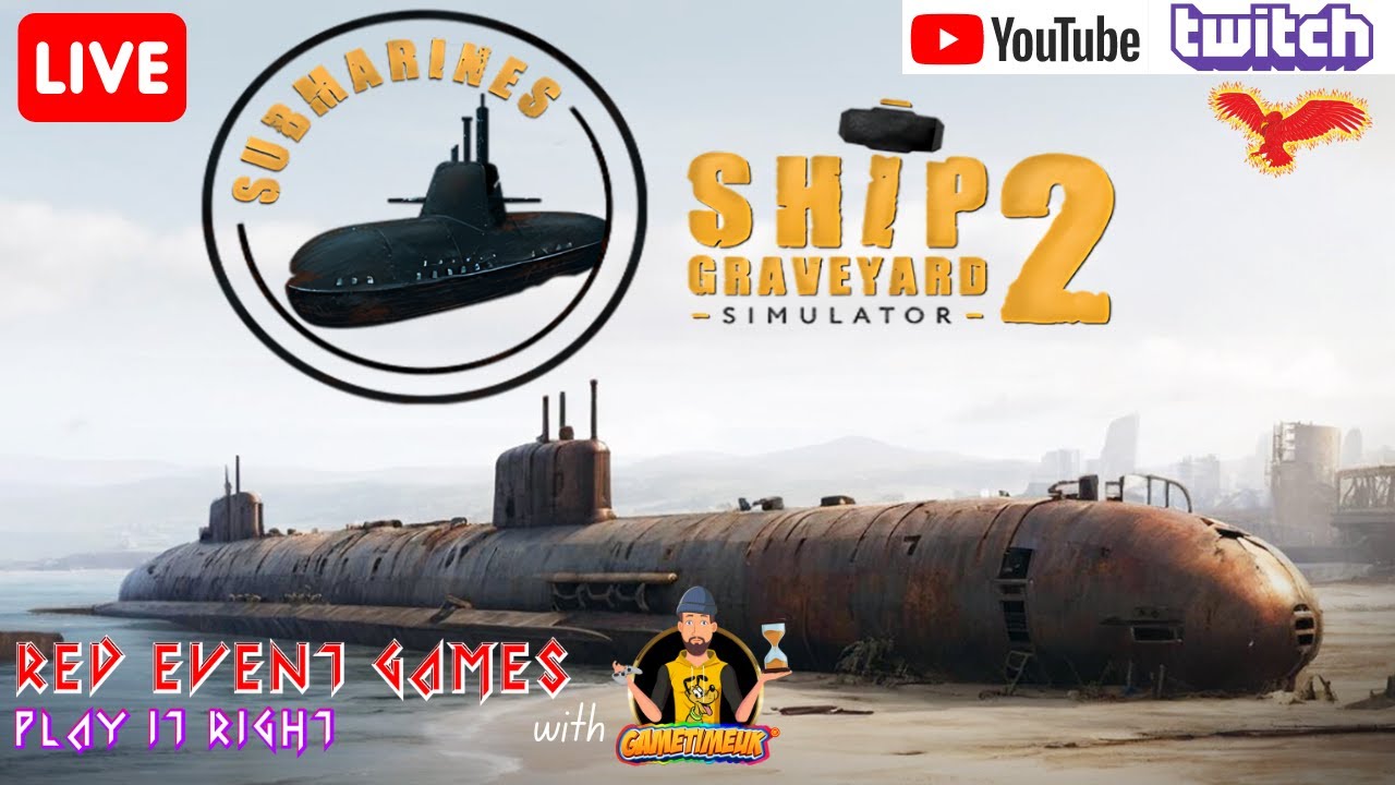 SCRAPPING FOR A LIVING | SHIP GRAVEYARD SIMULATOR 2 | with @GameTimeUK  | YOUTUBE/TWITCH/KICK STREAM