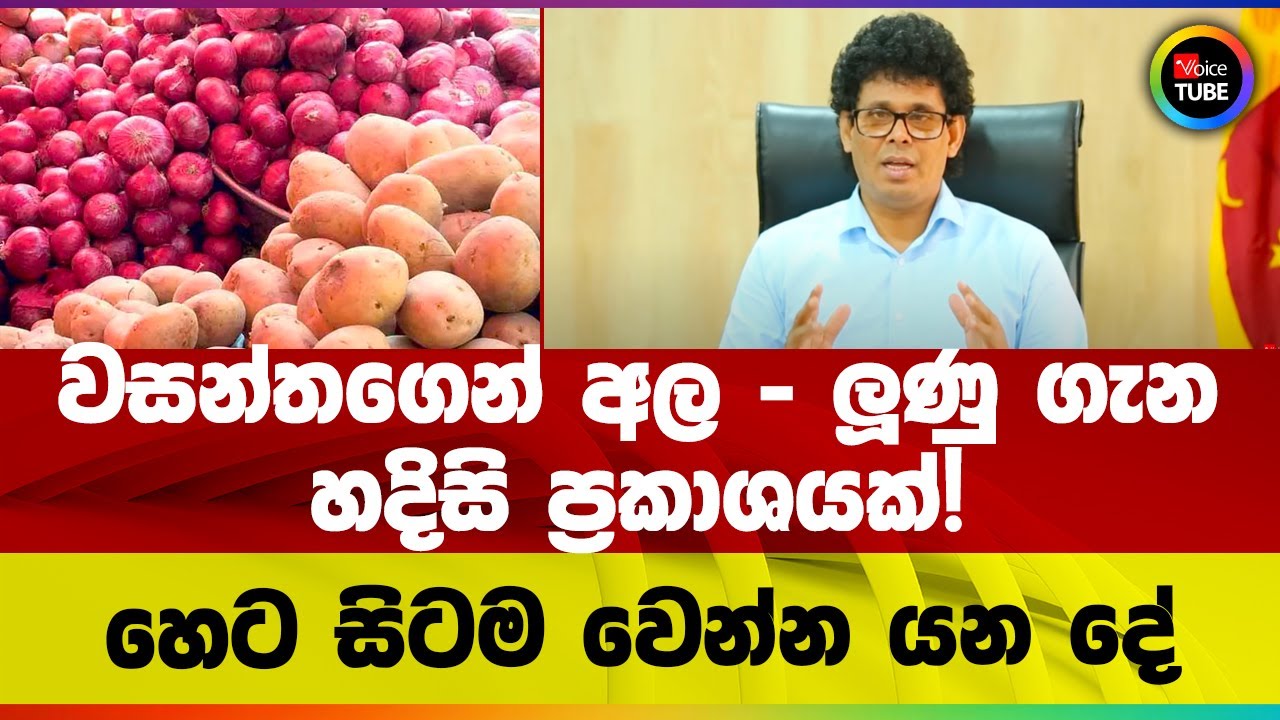 වසන්තගෙන් අල - ලූණු ගැන හදිසි ප්‍රකාශයක්! හෙට සිටම වෙන්න යන දේ | Wasantha Samarasinghe