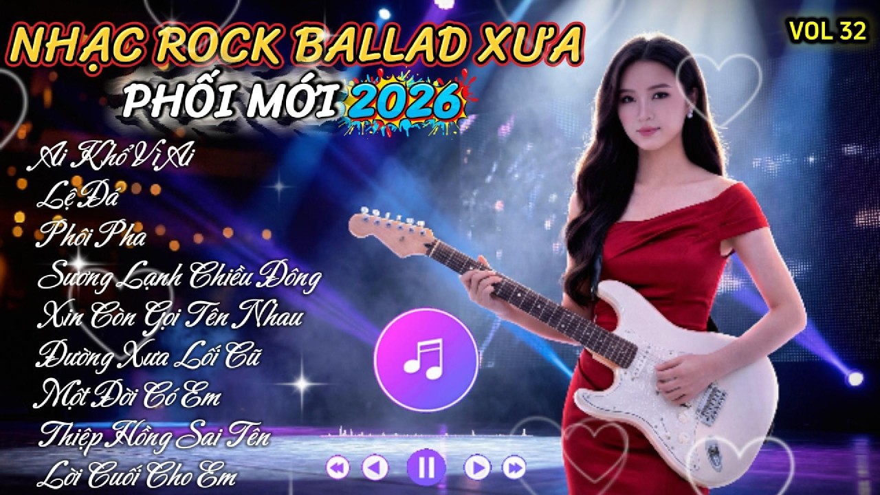 Guitar NTN Vol 32 | Nhạc Rock Ballad Xưa Phối Mới 2026 Cực Hay